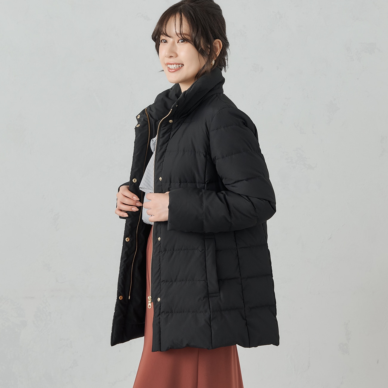 取外しフード付き ダウンコート 取外しフード付き ダウンコート