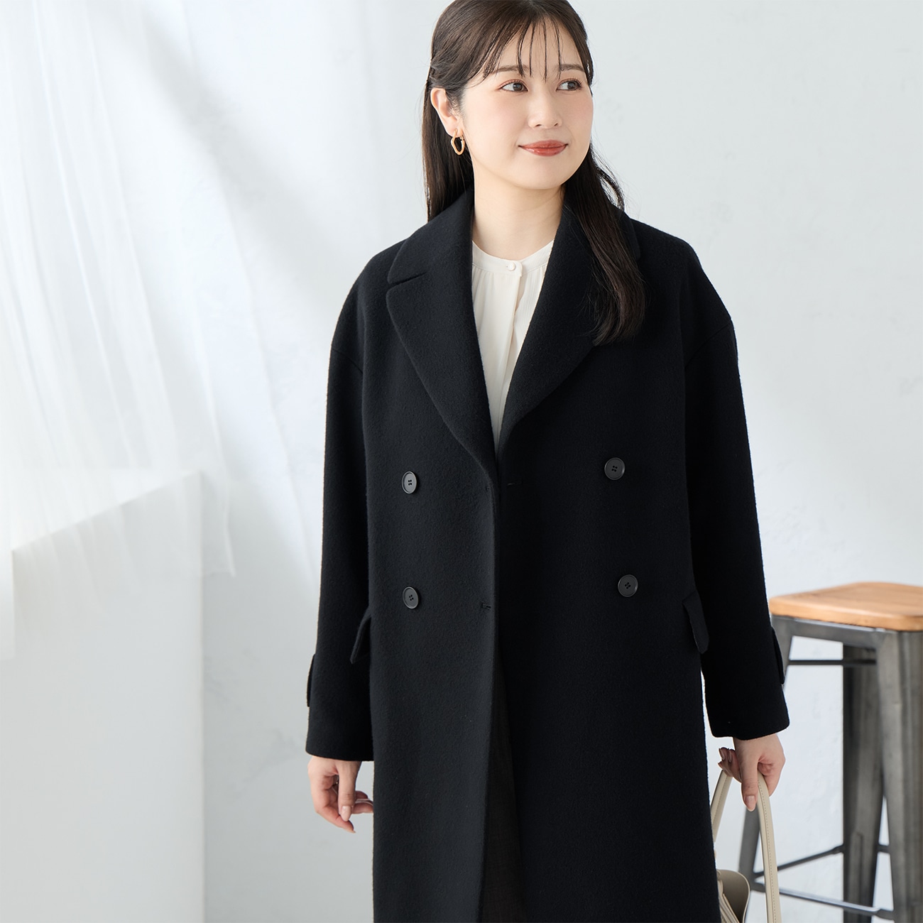 小川彰子さん監修 ダブルチェスターウールコート 小川彰子さん監修 ダブルチェスターウールコート