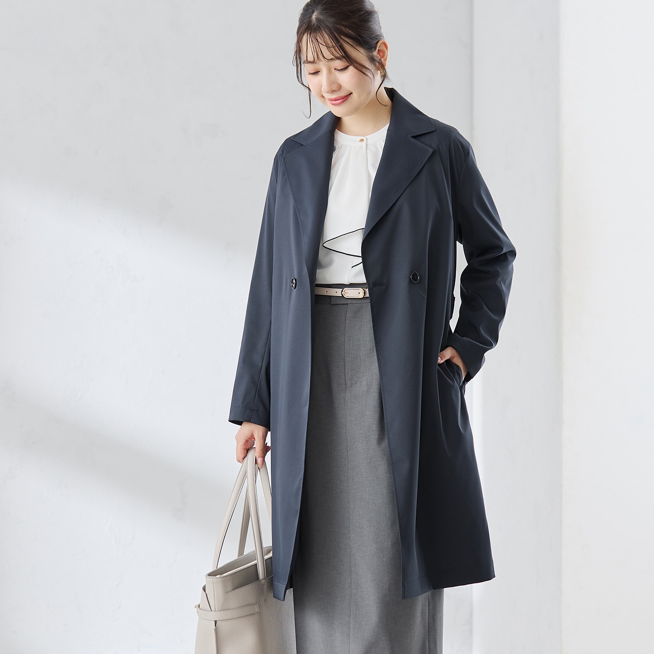 ≪WEB Domani掲載≫ 能登企画 ベルテッドチェスターコート ≪WEB Domani掲載≫ 能登企画 ベルテッドチェスターコート