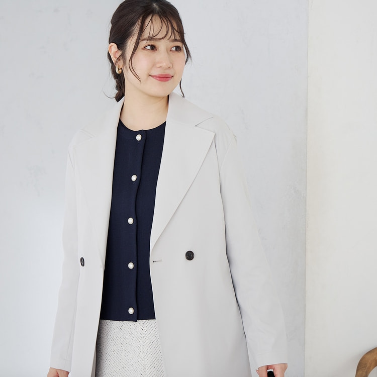 アイボリー チェスターコート 新品未使用 断捨離中☆allureville アイボリー チェスターコート サイズ1