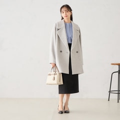 【WEB限定商品】コクーンウールコート