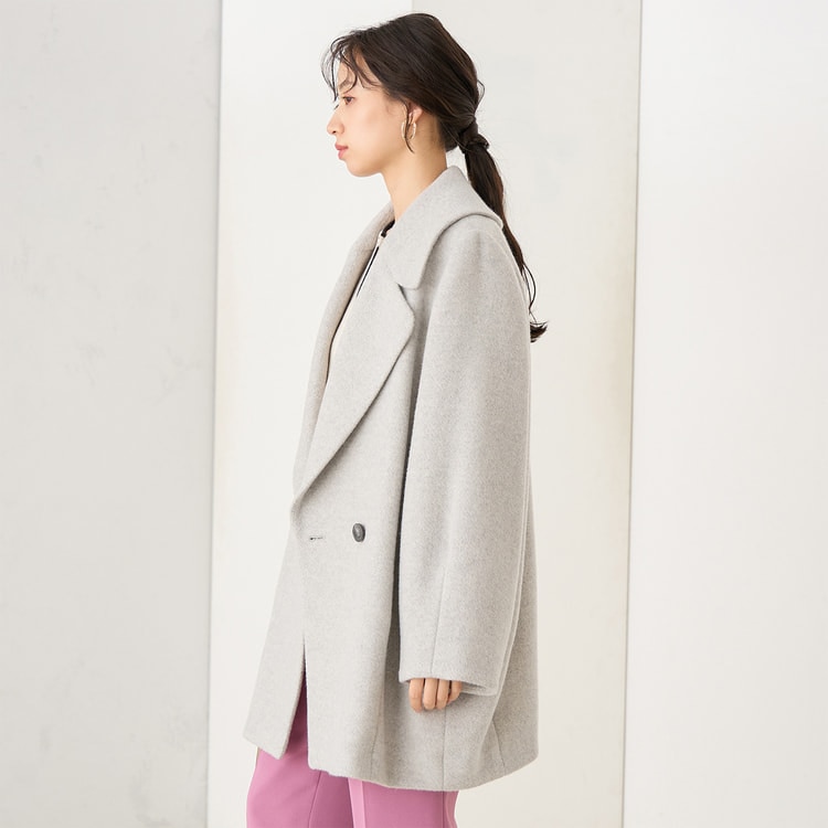 【WEB限定商品】コクーンウールコート