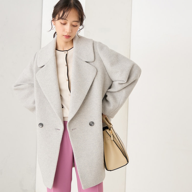 【WEB限定商品】コクーンウールコート
