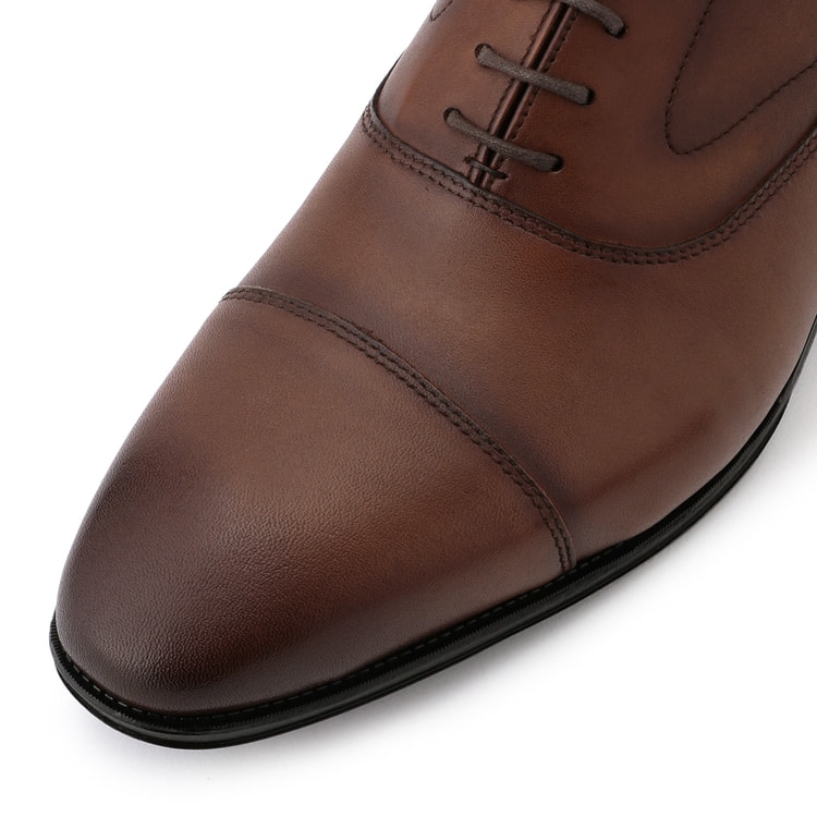 ブライス　ストレートチップミディアムブーツ　　ブラウン ブライス ストレートチップミディアムブーツ ブラウン×グレー ブライス