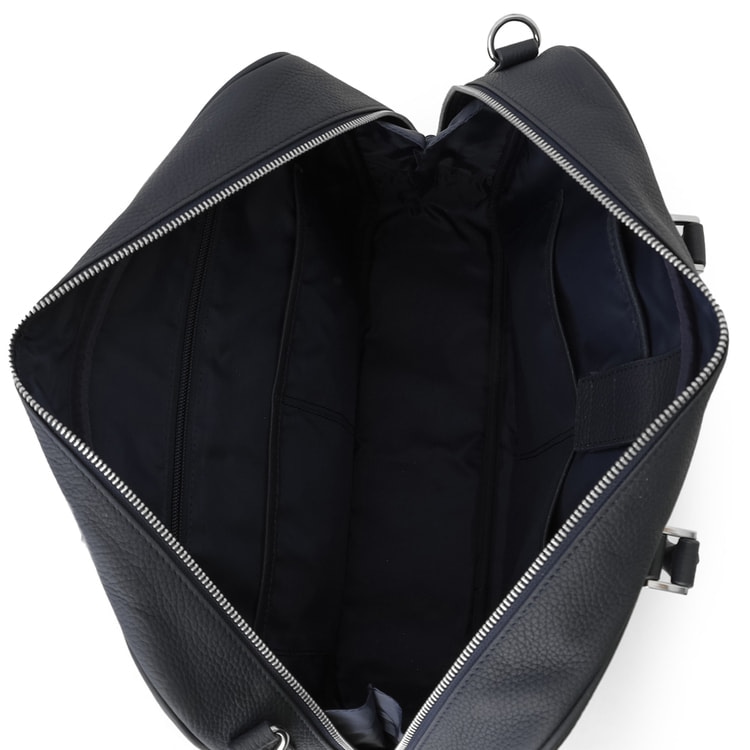 はっ水 キャリーケース対応 ショルダーベルト付きレザーブリーフバッグ