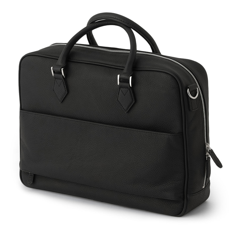 はっ水 キャリーケース対応 ショルダーベルト付きレザーブリーフ