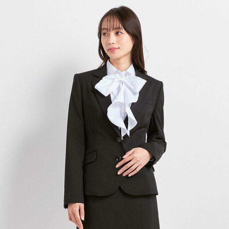 【お年玉セール特価】 ≪CanCam2月号掲載≫ フリル＆リボン3Wayシャツ 白【AOKI公式通販】 スーツ・フォーマル・ドレス