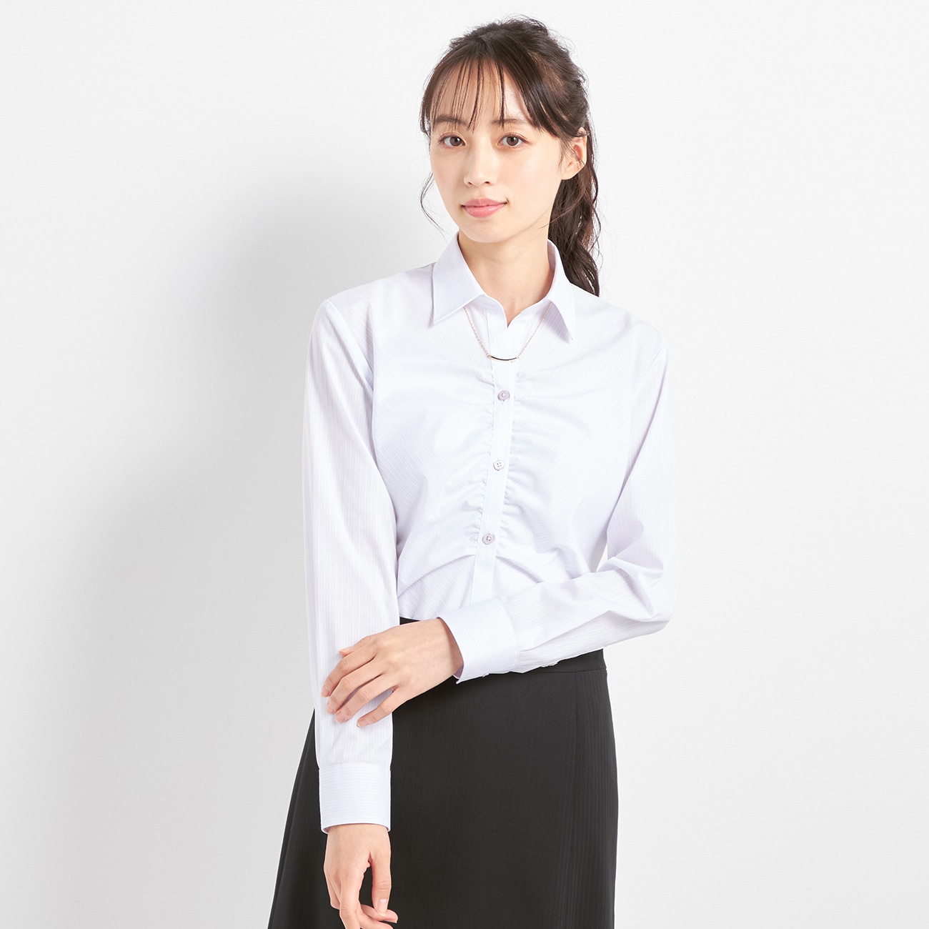 極美品★MACPHEE｜23SS ラベンダー ストライプ リネンシャツ 楽天市場】【SALE／40%OFF】リネンシャイニング オーバーサイズ