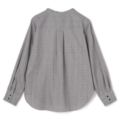 バンドカラーシャツ 茶グレンチェック【AOKI公式通販】