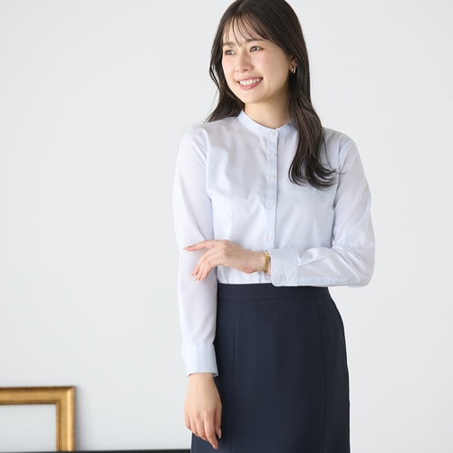 シャツ（ワイシャツ） バンドカラー商品一覧｜レディース（女性