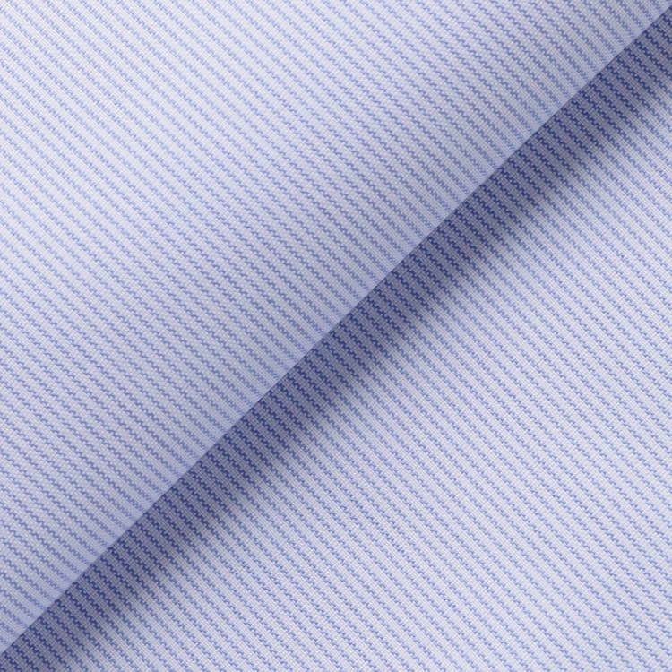 ≪CanCam2月号掲載≫ 形態安定 スキッパーフリルシャツ ブルー