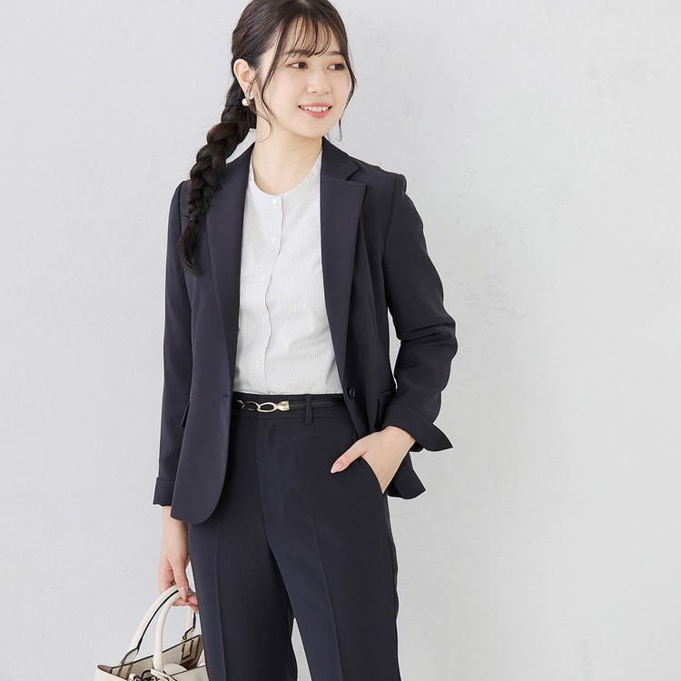 ≪Oggi4月号掲載≫ バンドカラーシャツ ベージュストライプ