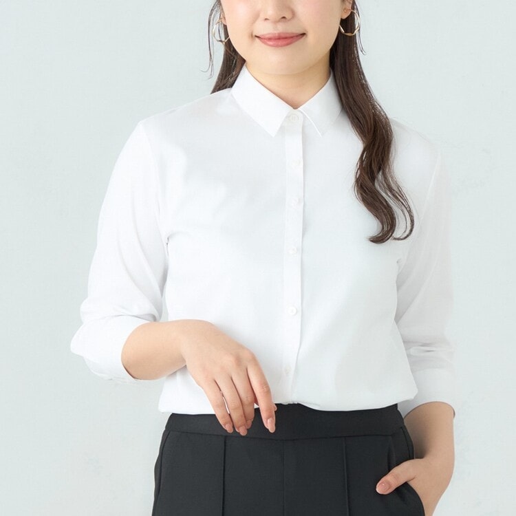 アライヴン　レディース  ストレッチシャツ(白) アディダス オウン ザ ラン スリーストライプス 半袖Tシャツ