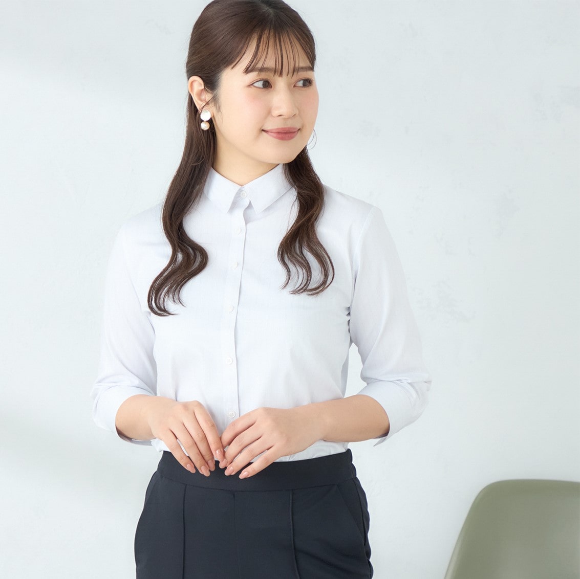 リネンライクスリットスリーブシャツ COHINA リネンライクシャツ【接触冷感】 LE SOUK HOLIDAY｜クロスプラス