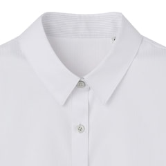 ≪Oggi.jp4月掲載≫ サンシェルタシャツ 白ドビーストライプ