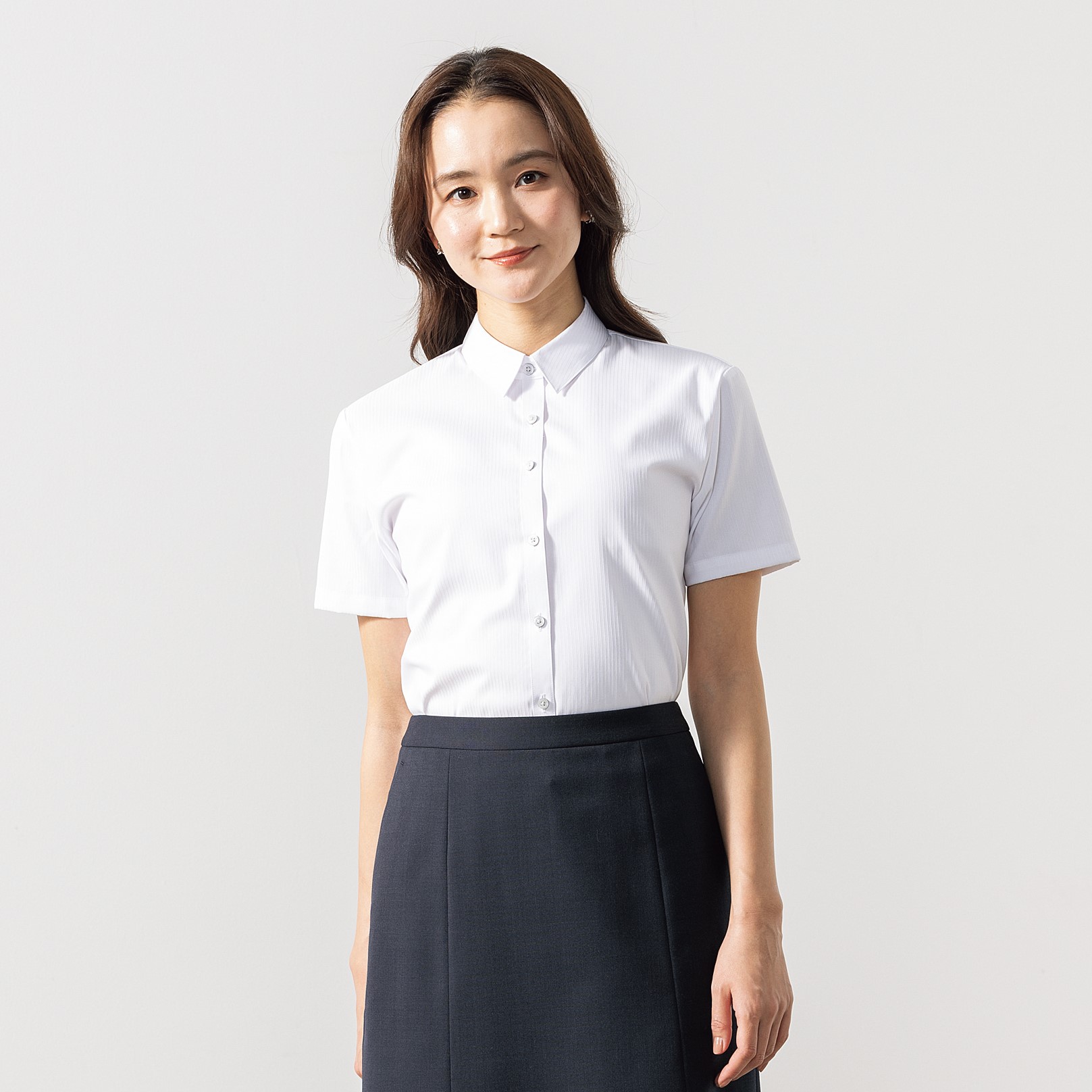 ≪Oggi.jp4月掲載≫ サンシェルタシャツ 白ドビーストライプ ≪Oggi.jp4月掲載≫ サンシェルタシャツ 白ドビーストライプ