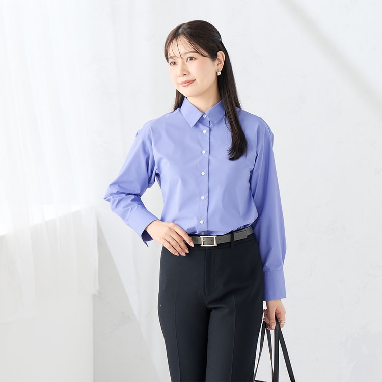 あお様36翌日発送 レギュラーカラーシャツ ブルー【AOKI公式通販】