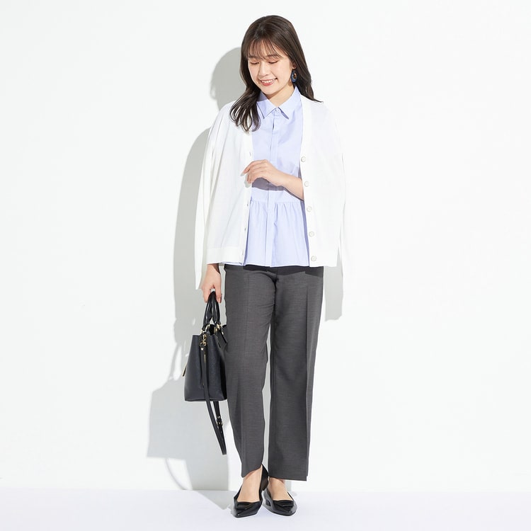 ≪MERY5月・CanCam.jp3月掲載≫ パールボタンペプラムシャツ【AOKI公式