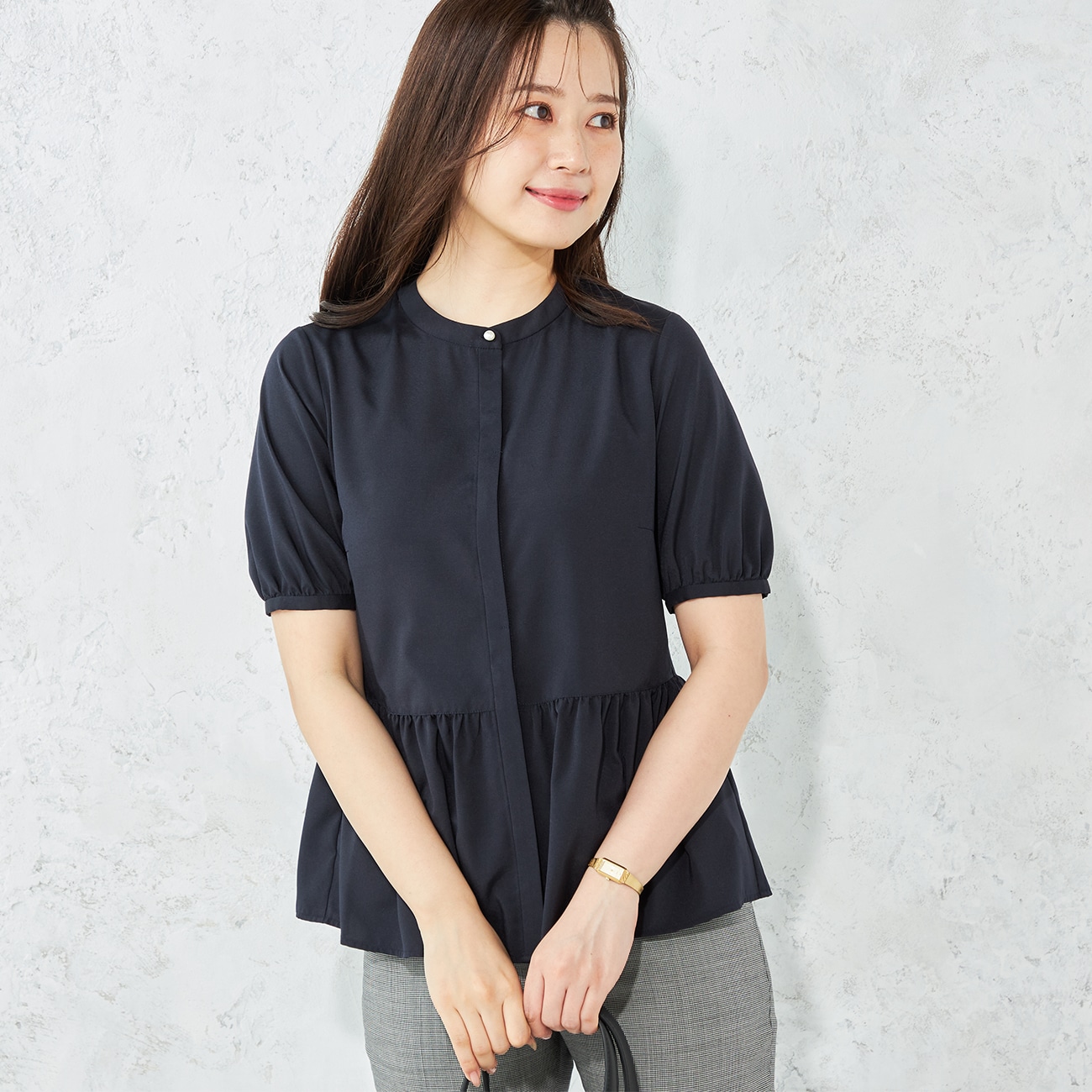 ≪Oggi.jp5月掲載≫ さらっとカラットペプラムシャツ ≪Oggi.jp5月掲載≫ さらっとカラットペプラムシャツ
