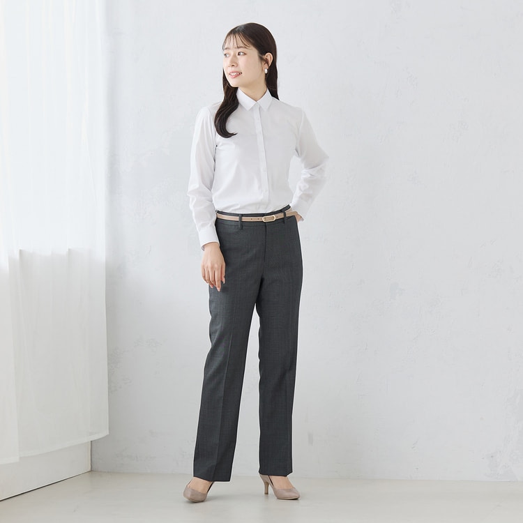 ≪Oggi4月号掲載≫ ノンアイロンブルーストライプシャツ シャツカラー