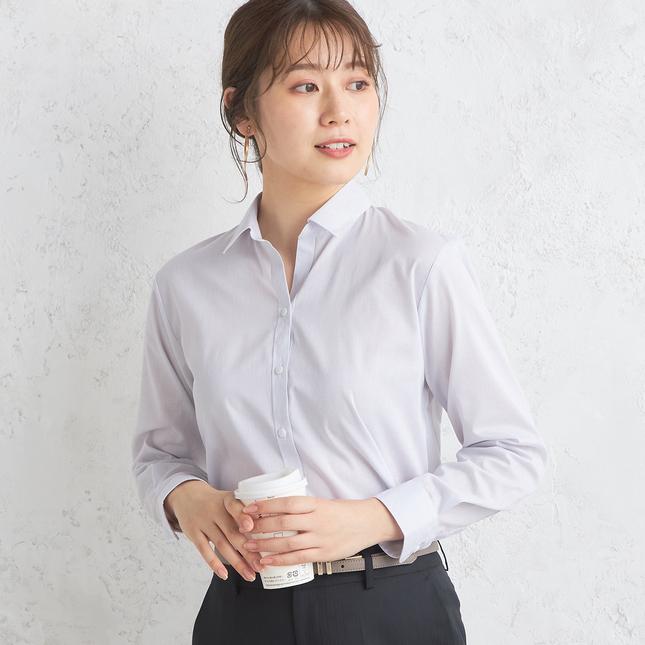 �y��ˍʂ��񒅗p���i�z≪Oggi Instagram�f��≫ �m���A�C���� UV�J�b�g �\�t�g�^�b�` �O���[�X�g���C�v�V���c