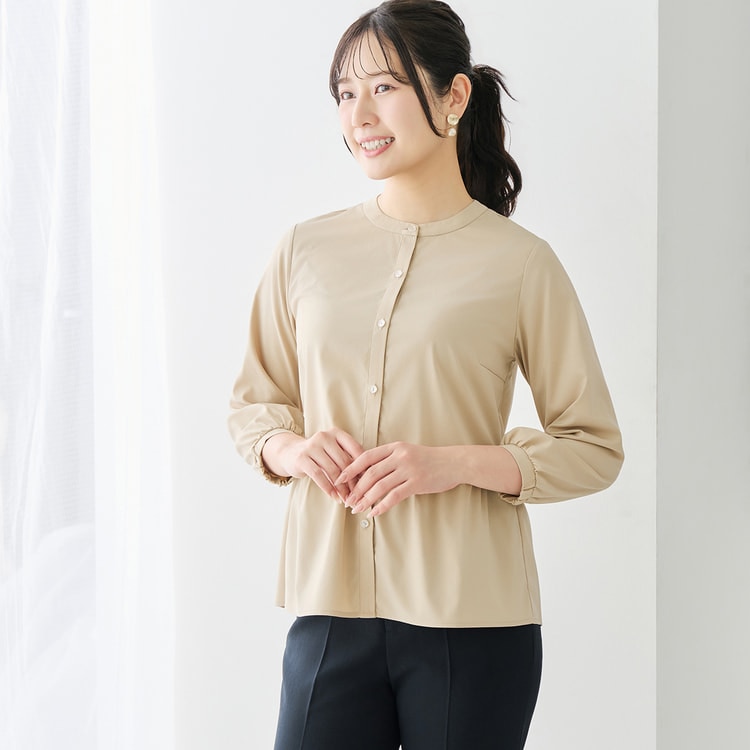 ログインで10％OFF】サラッとカラッとペプラムシャツ｜UVカット・防