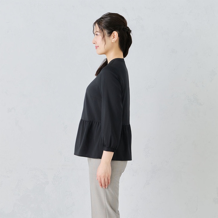 ログインで10％OFF】サラッとカラッとペプラムシャツ｜UVカット・防