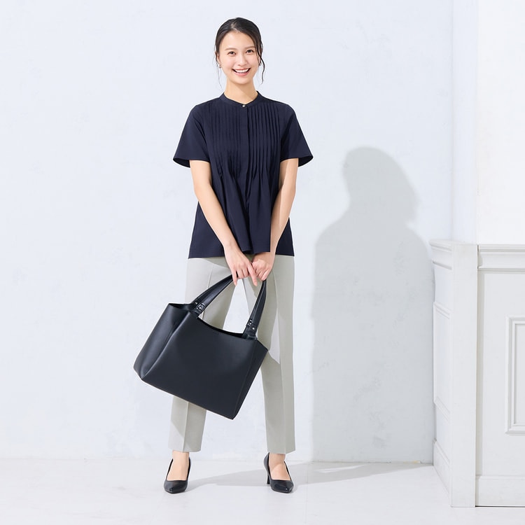 ≪Oggi.jp5月号掲載≫ サラッとカラッと ペプラムシャツ 半袖【AOKI