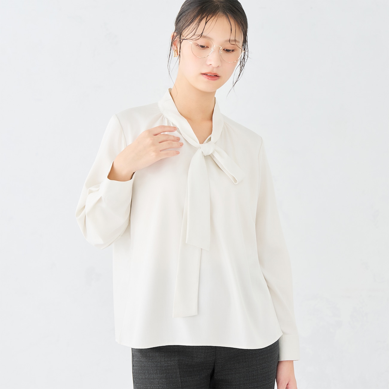 バンブーレーヨンボウタイシャツ