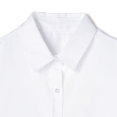 アウトレット】コットンモダールパールボタンシャツ 白【AOKI公式通販】