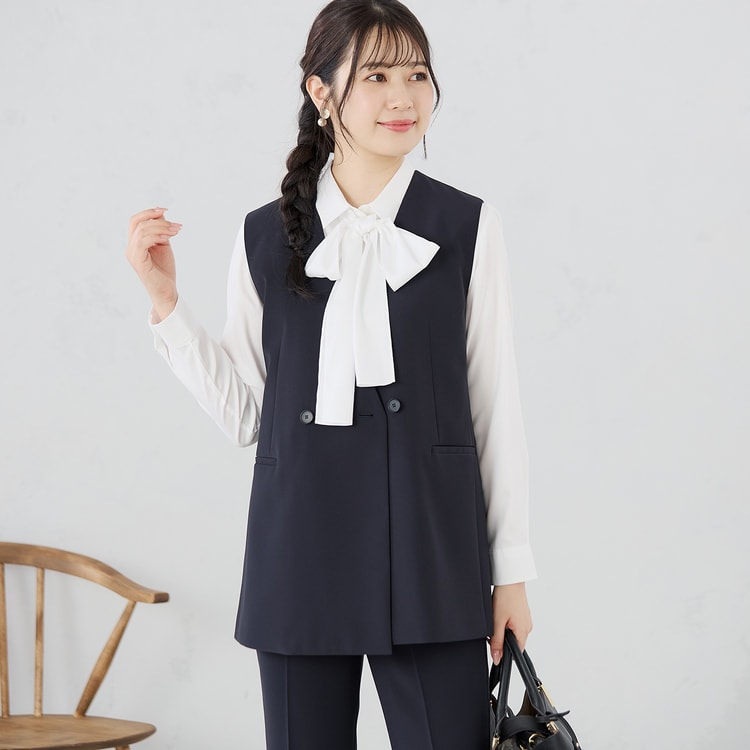 形態安定 レーヨン混2Wayシャツ