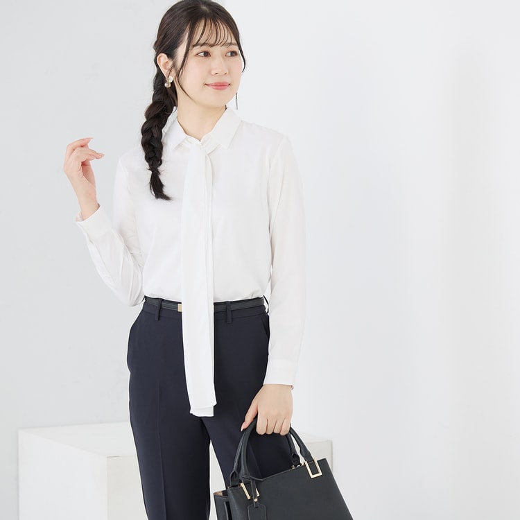形態安定 レーヨン混2Wayシャツ