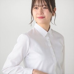 ノンアイロン白ドビーストライプシャツ シャツカラー