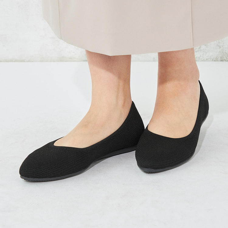 ≪Oggi.jp4月掲載≫ 人間工学 洗えるニットパンプス 専用洗濯ネット・洗替インソール付き