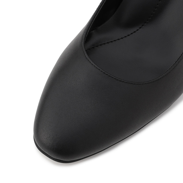 ≪Oggi.jp4月号掲載≫ 5.5cmヒール 3Eプレーンパンプス ブラックヒ