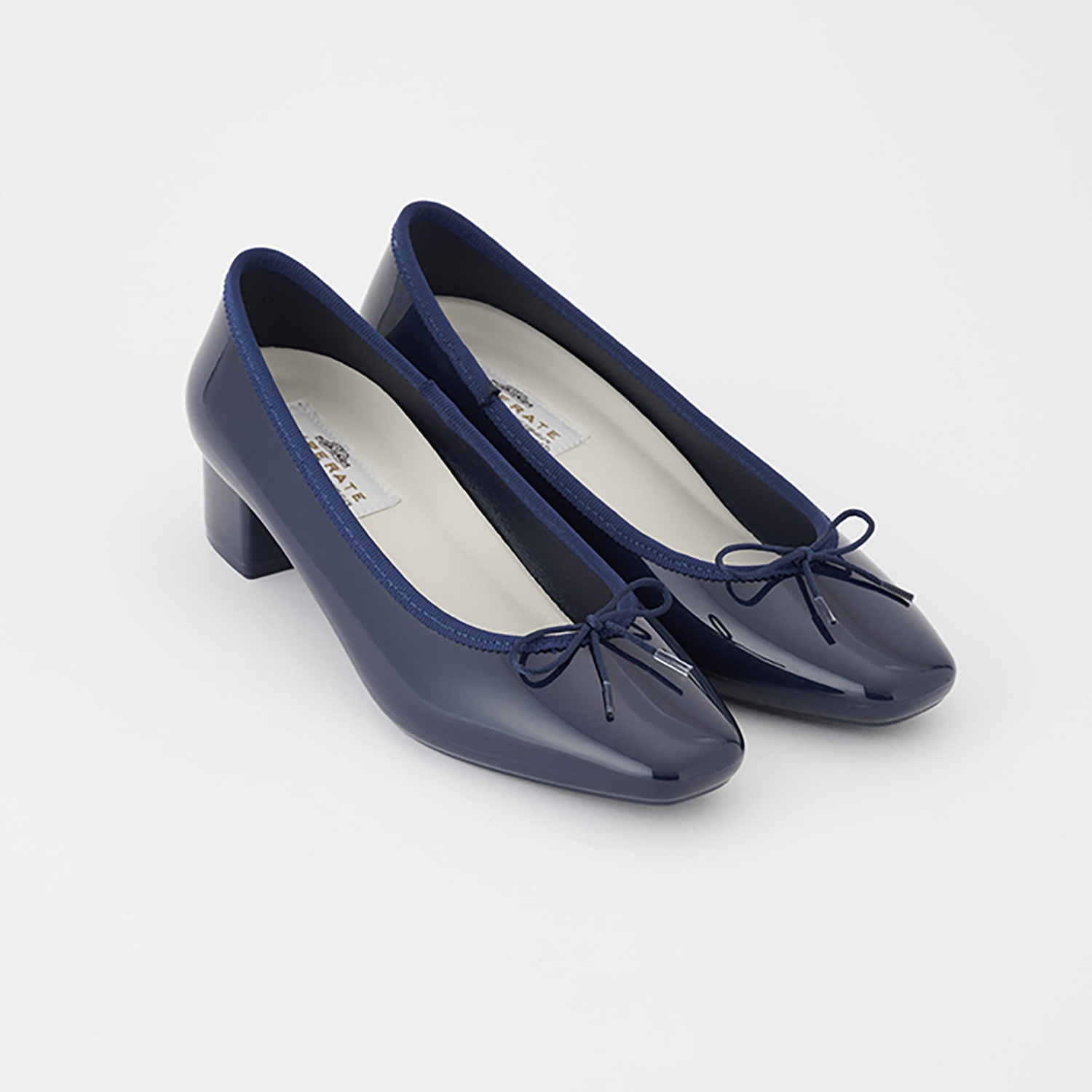 【レイン対応】防水 3.5cmヒール リボンバレエシューズ MONA TEMPERATE 【レイン対応】防水 3.5cmヒール リボンバレエシューズ MONA TEMPERATE