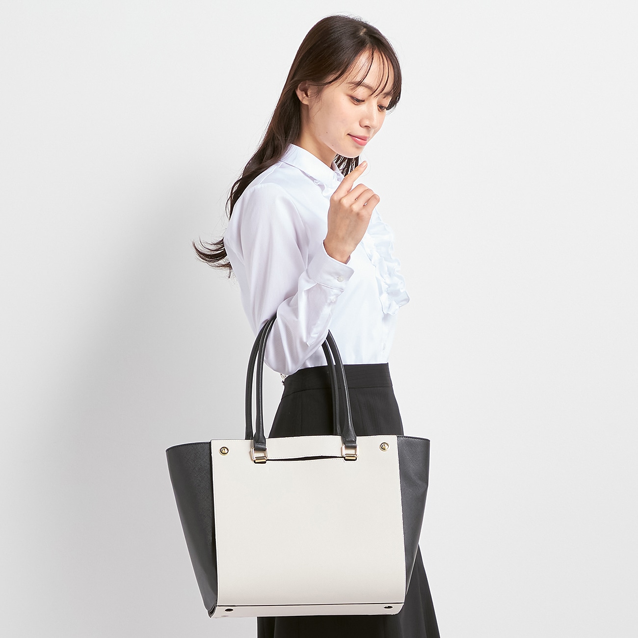 ≪Oggi.jp4月・CanCam2月号掲載≫ A4対応 3way カバー付きトートバッグ ≪Oggi.jp4月・CanCam2月号掲載≫ A4対応 3way カバー付きトートバッグ