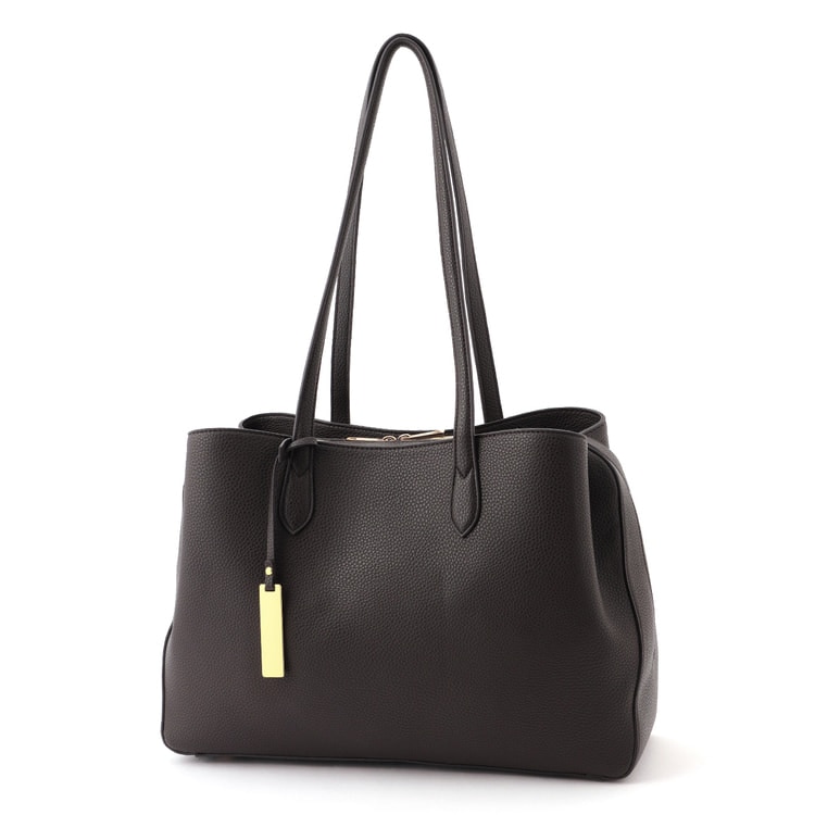 [Product worn by Mio Imada] <Posted on Oggi Instagram / CanCam September> A4/PC compatible handle bag with charm