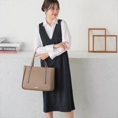 A4・パソコン対応 ポイント金具付きバッグ 茶【AOKI公式通販】