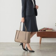 A4・パソコン対応 ポイント金具付きバッグ 茶【AOKI公式通販】