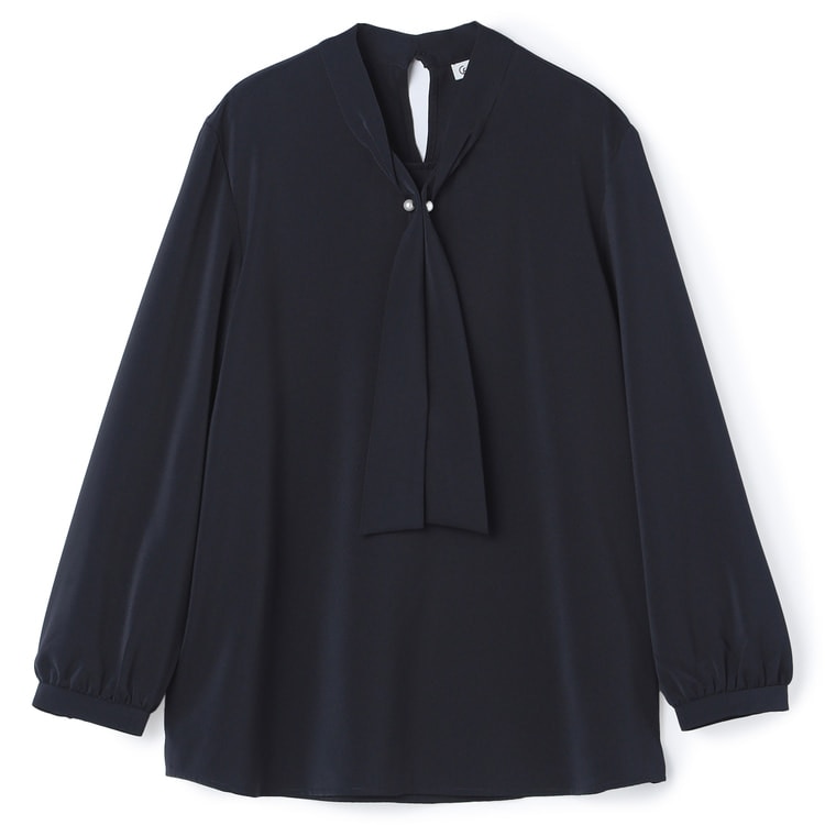 WEB限定商品】パールボウタイブラウス CROSS FUNCTION【AOKI公式