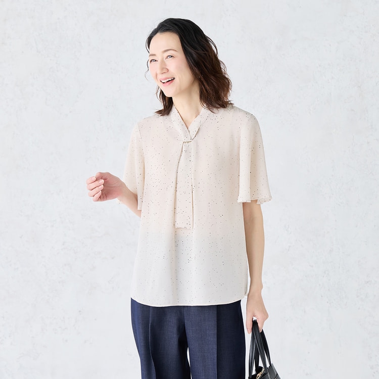 アウトレット】【WEB限定商品】冷感ジョーゼットパーツ付きボウタイ