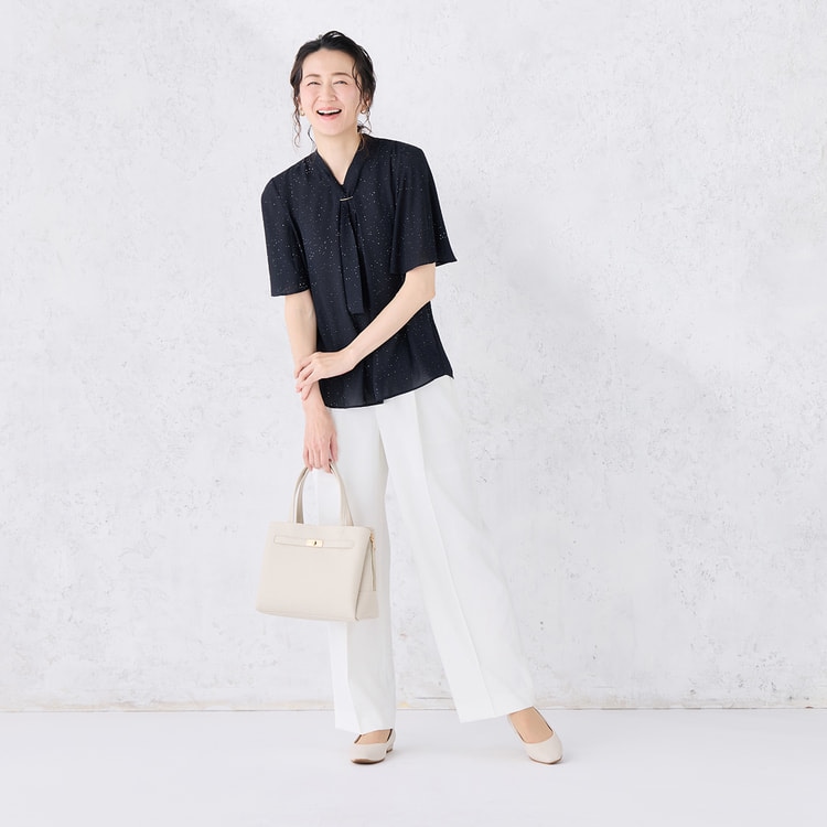 アウトレット】【WEB限定商品】冷感ジョーゼットパーツ付きボウタイ