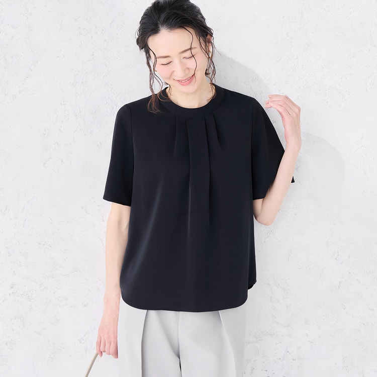 ログインで10％OFF】タックブラウス 半袖【AOKI公式通販】