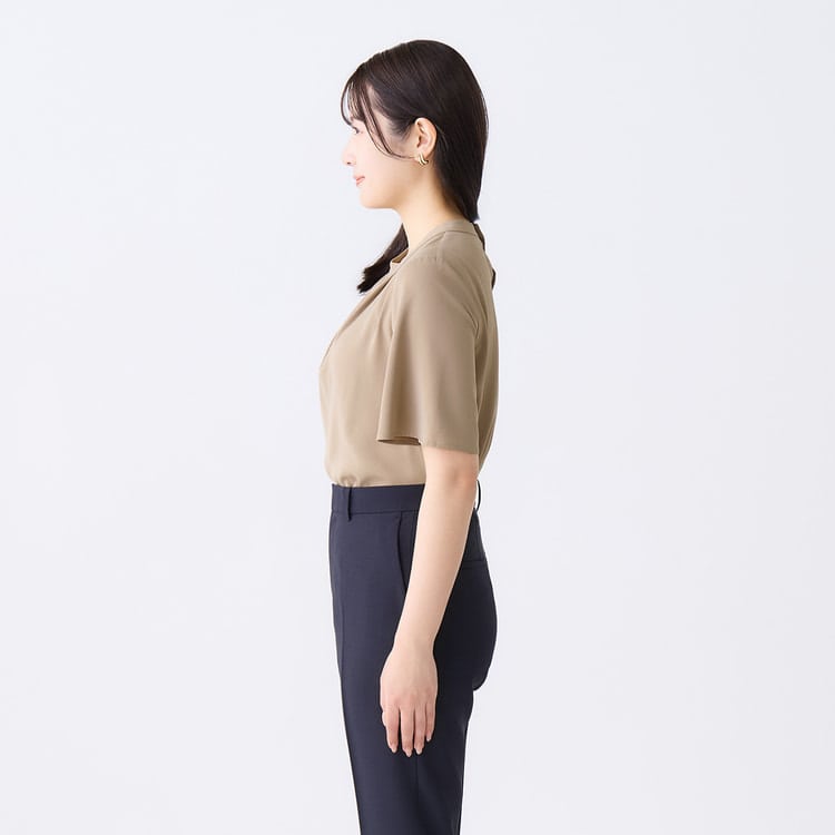 シャツ/ブラウス(半袖/袖なし) ss3 ss4 ESB443｜半袖ブラウス｜クールマックスのシャツブラウス｜事務服