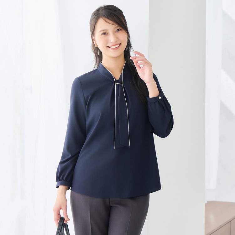 ログインで10％OFF】【ラクしてキレイ見え】ジョーゼットパーツ付配色