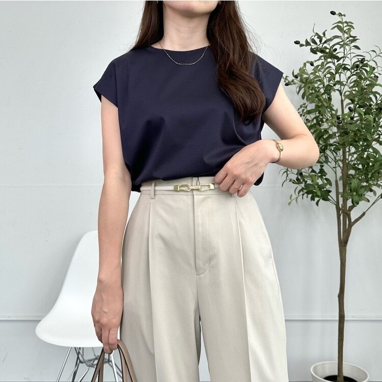 CROSSLEY 売れ筋商品|||クロスリー シャツ トップス レディース Shirts Azure LADIES'(レディース)/七分袖-ワイシャツ/素材で選ぶ/合成繊維