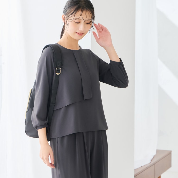 ログインで10％OFF】アシンメトリーブラウス｜遮熱・UVカット【AOKI