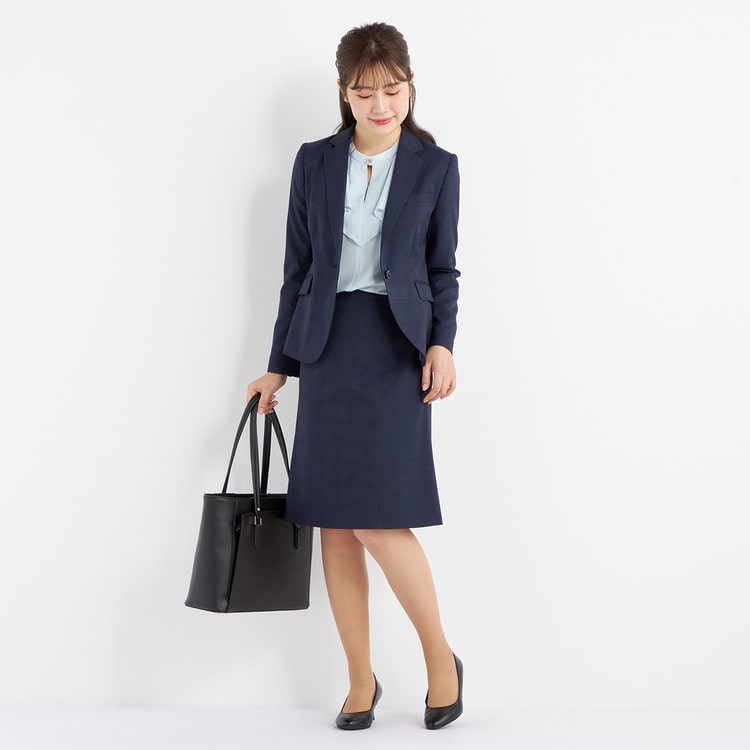 小川彰子さん監修 防しわ 静電気低減 フリルデザインブラウス【AOKI 