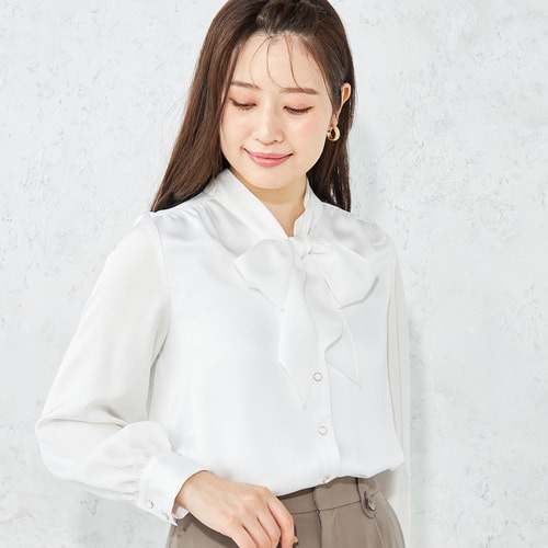 シャツ/ブラウス(長袖/七分) FETE  Kite Blouse かぎ針編み付ブラウス シャツ ブラウス 長袖シャツ 半袖シャツ